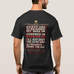 死を忘れるな 🪖 あなたたちは必ず死ぬことを覚えていろ 🫡 海兵隊員よ Tシャツ
