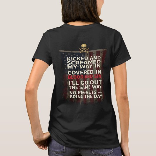 死を忘れるな Tシャツ (裏面)