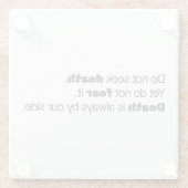 死を求めるな ガラス コースター (裏面)