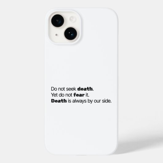 死を求めるな iPhoneケース Case-Mate iPhoneケース (裏面)
