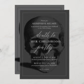 死を迎える子どもの頃の13歳の誕生日パーティー 招待状 (正面/裏面)