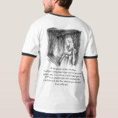 -死を遊びたいと思って下さい Tシャツ (裏面)