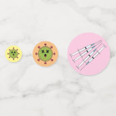 死んだおもしろいCOVIDワクチンパーティー コンフェッティ (正面)