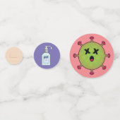 死んだおもしろいCOVIDワクチンパーティー コンフェッティ (裏面)