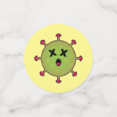 死んだおもしろいCOVIDワクチンパーティー コンフェッティ (スモール正面)