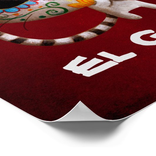 死んだかわいい猫の日 ポスター (角)