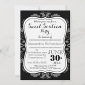 死んだかわいい猫のSweet sixteenのガーリーな日 招待状 (正面)