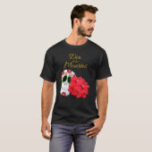 死んだかわいい砂糖スカル花の日 Tシャツ (正面フル)