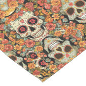 死んだかハロウィーンの砂糖スカルの日 ミディアムテーブルランナー (コーナー)