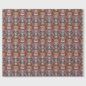 死んだかハロウィーンの砂糖スカルの日 ラッピングペーパー (フラット)