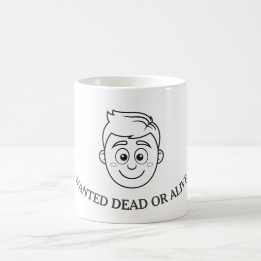 死んだか生きたかのマグカップを欲しがった コーヒーマグカップ (中央)