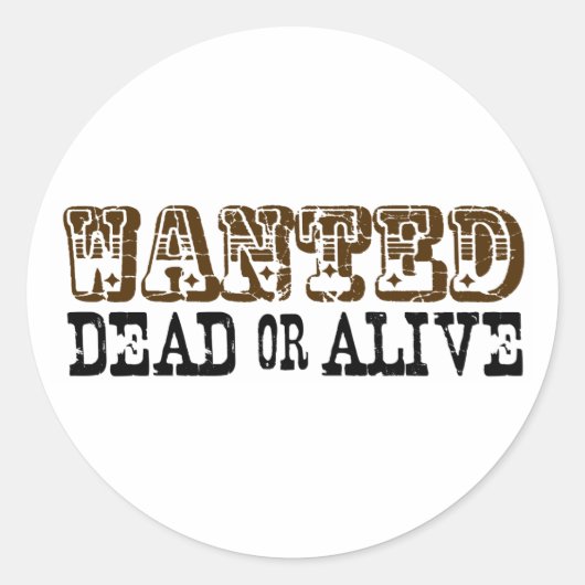 死んだか生きたかを望まれる ラウンドシール (正面)