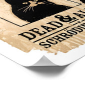 死んだか生きたかを求められたシュレディンガー猫ポスター ポスター (角)