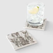 死んだつる植物 ストーンコースター (横)