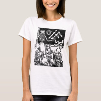 死んだのの骨組先生そして学生"日" Tシャツ