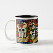 死んだの/Dia de los Meurtos Mugの日 ツートーンマグカップ (左)