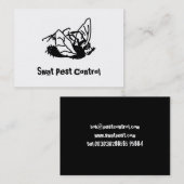 死んだはえ、殴打の害虫駆除 名刺 (正面/裏面)