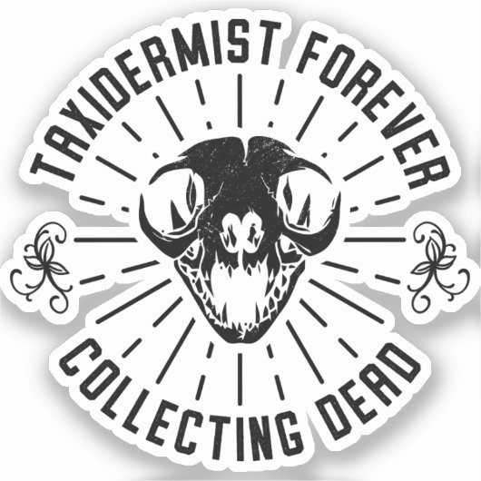 死んだものを永遠に集める剥製師 シール (正面)