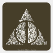 死んだようにハリー・ポッターシリーズの綴り|はタイポグラフィGrを神聖化します スクエアシール (正面)