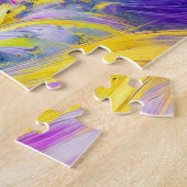 死んだイラクサの花を持つ花束油 ジグソーパズル (側面)