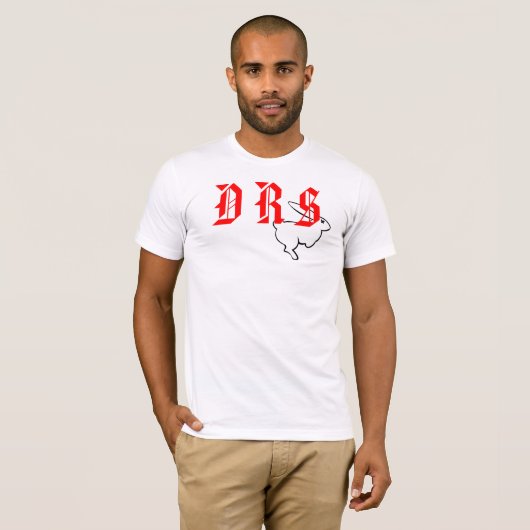 死んだウサギの社会の赤 Tシャツ (正面フル)