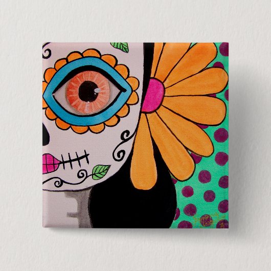 死んだカタリナボタンの日 缶バッジ (正面)