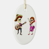 死んだカップルのマリアッチの踊り日 セラミックオーナメント (右)