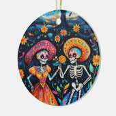死んだカラフルデザイン セラミックオーナメント (左)