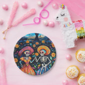 死んだカラフルデザイン ペーパープレート (パーティー)