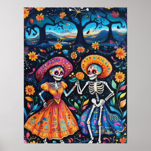 死んだカラフルデザイン ポスター (正面)