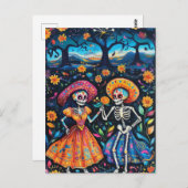 死んだカラフルデザイン ポストカード (正面/裏面)