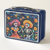死んだカラフルデザイン メタルランチボックス (裏面)