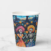 死んだカラフルデザイン 紙コップ (裏面)