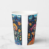 死んだカラフルデザイン 紙コップ (右)