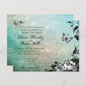 死んだカラベラス砂糖スカル 招待状 (正面/裏面)