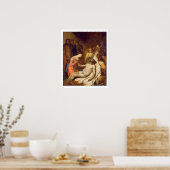 死んだキリストへの嘆きの勉強(油 ポスター (キッチン)