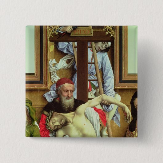 死んだキリストを支えているArimatheaのヨセフ 缶バッジ (正面)