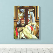 死んだキリストを支えるアリマテアのヨセフ キャンバスプリント (インサイチュ (ウッドフロア))