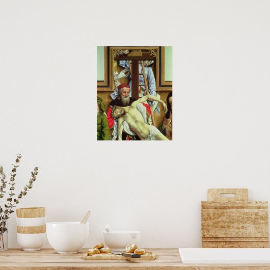 死んだキリストを支えるアリマテアのヨセフ ポスター (キッチン)