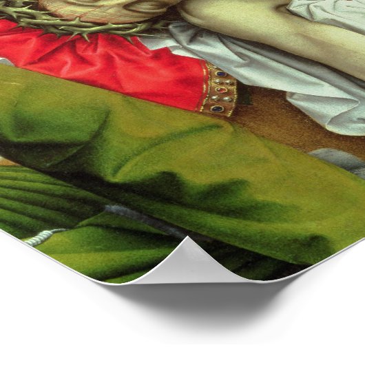 死んだキリストを支えるアリマテアのヨセフ ポスター (角)