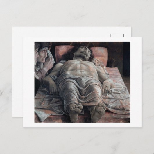 死んだキリスト、マンテグナへの嘆き ポストカード (正面/裏面)