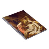 死んだキリスト(油oの哀悼の勉強 ノートブック (右側)