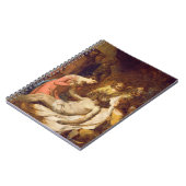 死んだキリスト(油oの哀悼の勉強 ノートブック (左側)