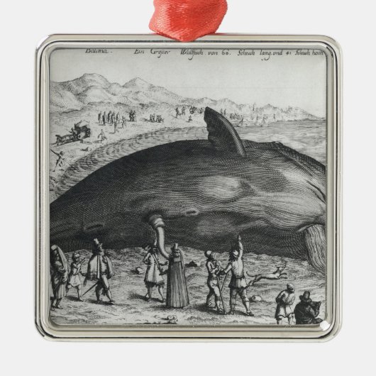 死んだクジラ メタルオーナメント (正面)