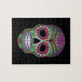 死んだグランジな砂糖のスカルのカラフルな日 ジグソーパズル (横)