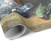 死んだゲームを守っているジーンBaptiste Oudry犬 ラッピングペーパー (ロールコーナー)