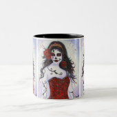 死んだコーヒーマグの日By Renee L. Lavoie ツートーンマグカップ (中央)