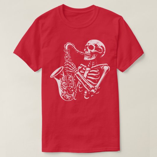 死んだサックス奏者 Tシャツ (デザイン正面)
