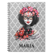 死んだスカルのローズピンクの赤の水彩画日