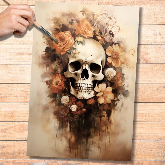 死んだスカルの日1デコページ紙 薄葉紙